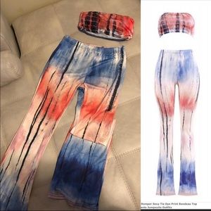 2-piece crop top with pants